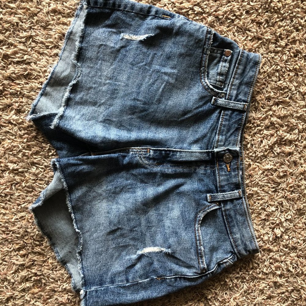 High-waisted Levi Denim Jean Shorts